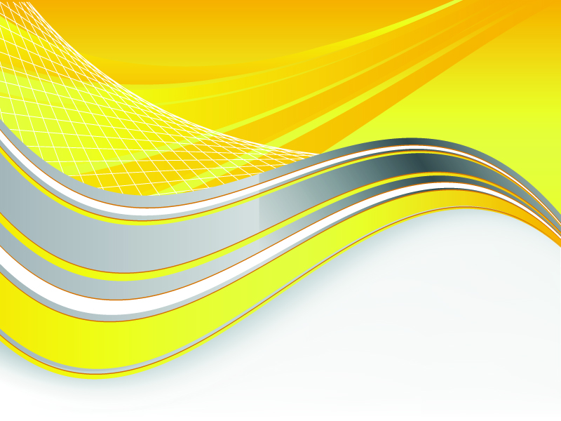 free vector 4 dynamic curves yellow background vector